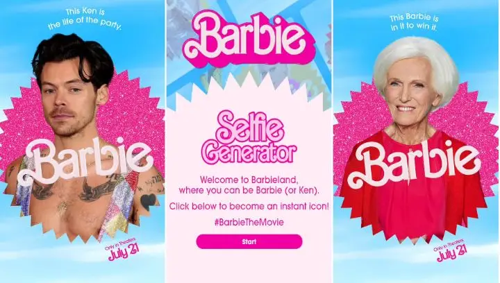 barbie selfie generator